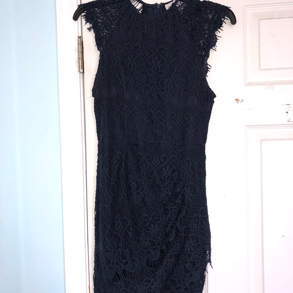 Lace Navy Mini